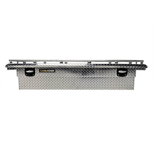 60 in Crossover Truck Tool Box With Rail For Ford Maverick, Polished Aluminum